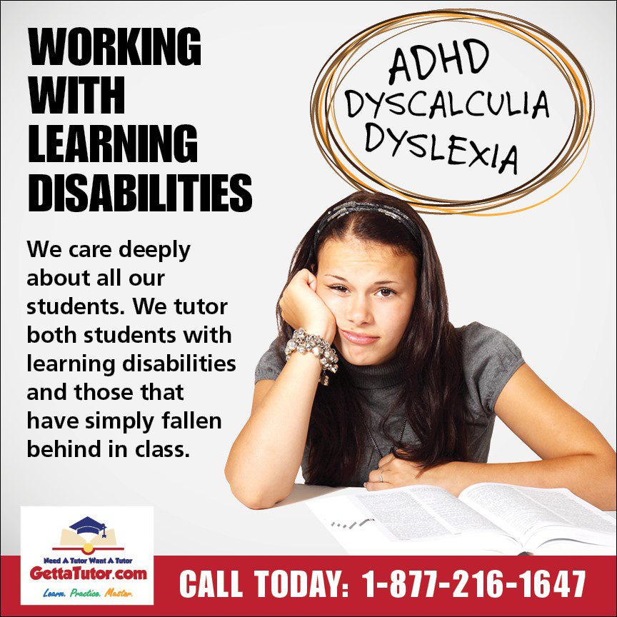 We work with learning disabilities so if you are looking for a math tutor near me we can help 